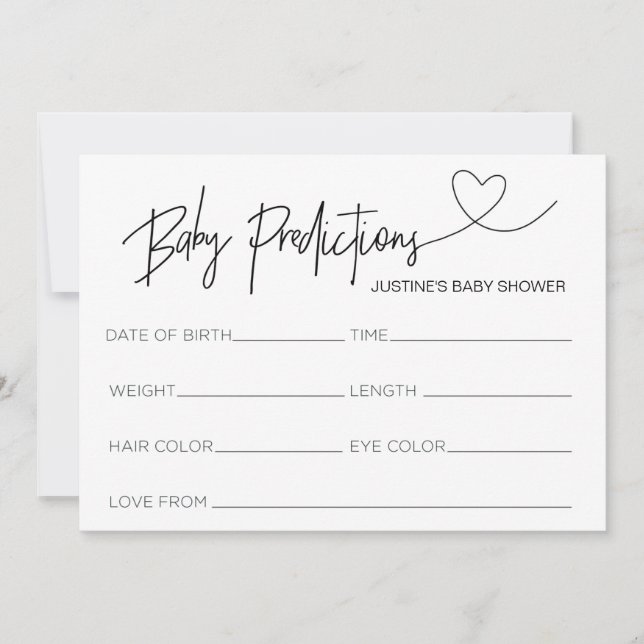 Maßgeschneidertes Babyduschvorausschauungs-Kartens Einladung (Vorderseite)