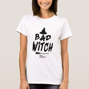 Maßgeschneidertes Bad Witch-Shirt, Halloween-Hexe T-Shirt