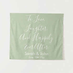 Maßgeschneidertes Banner für den Empfang mit Hinte Wandteppich