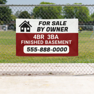 Maßgeschneidertes Banner "Zum Verkauf durch den Ei