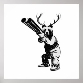 Maßgeschneidertes Bärenjäger-Höhlenposter Poster