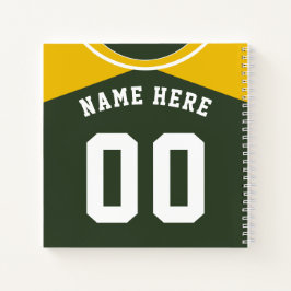 Maßgeschneidertes Baseball Softball Jersey-Noteboo Notizbuch