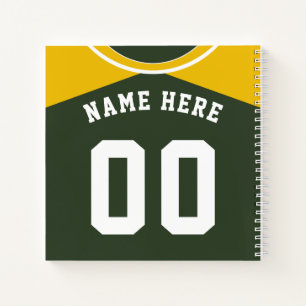Maßgeschneidertes Baseball Softball Jersey-Noteboo Notizbuch
