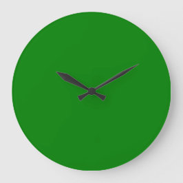 Maßgeschneidertes Blau einfach 10,75" runder Acryl Große Wanduhr