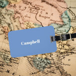 Maßgeschneidertes blaues Unternehmen Scharfkoffer Gepäckanhänger<br><div class="desc">Reisen Sie stilvoll mit diesem sauberen,  individuell anpassbaren Acrylgepäck-Tag,  der mit Ihren eigenen Kontaktdaten und Namen individuell anpassbar ist.</div>