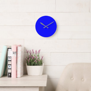 Maßgeschneidertes Blue Simple 8" Round Acrylic Runde Wanduhr