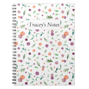 Maßgeschneidertes BlumenNotebook Beste Geschenke Notizblock