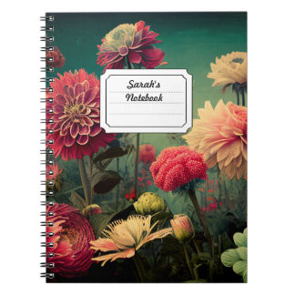 Maßgeschneidertes BlumenNotebook Notizblock
