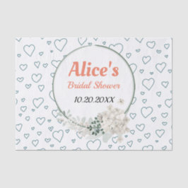 Maßgeschneidertes Brautparty für moderne Blumenrah Seidenpapier