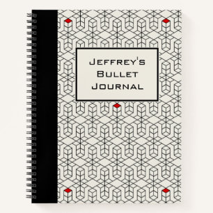 Maßgeschneidertes Bullet Journal Notizbuch