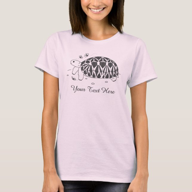 Maßgeschneidertes burmesisches Star Tortoise Shirt (Vorderseite)