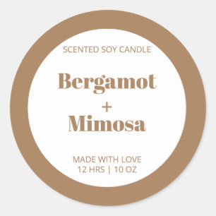 Maßgeschneidertes Candle Label Muster Moderne Runder Aufkleber