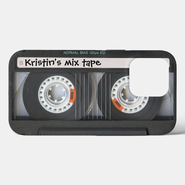 Maßgeschneidertes Cassette-Mix-Band Case-Mate iPhone Hülle (Rückseite (Horizontal))