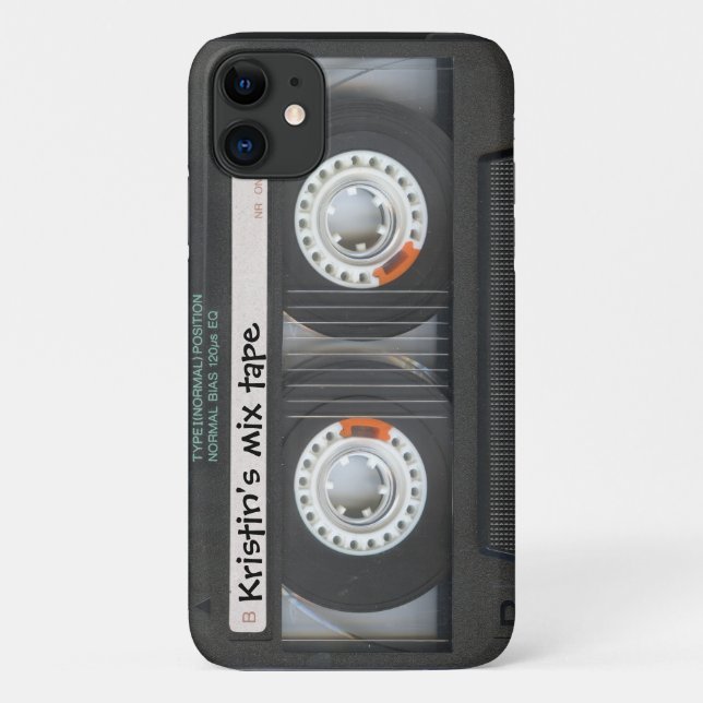Maßgeschneidertes Cassette-Mix-Band Case-Mate iPhone Hülle (Rückseite)