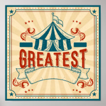 Maßgeschneidertes Circus Poster