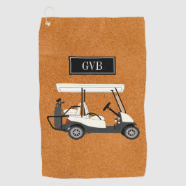Maßgeschneidertes Clip-On-Golf-Handtuch mit Initia Golfhandtuch