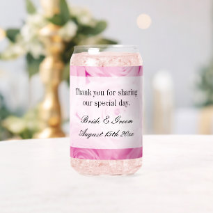 Maßgeschneidertes Druckglas für Hochzeitsfeier Dosenglas