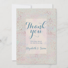 Maßgeschneidertes, elegantes Kupferblau dank Karre Dankeskarte