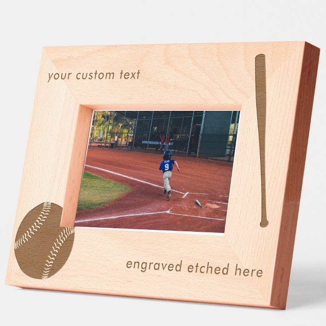 Maßgeschneidertes Etched American Baseball Bat Geätzte Rahmen (Custom Engraved Etched American Baseball Bat)