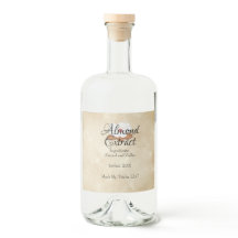 Maßgeschneidertes Etikett für Mandelextrakte