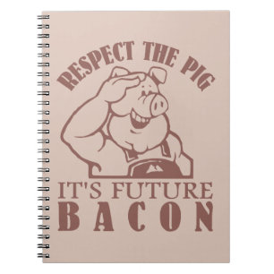 Maßgeschneidertes Farbnotizheft PIG TO BACON Notizblock