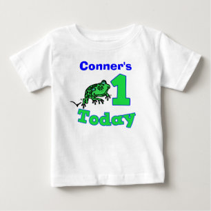 Maßgeschneidertes First Birthday Boy Froggy Shirt