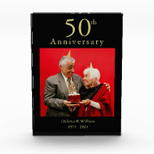 Maßgeschneidertes Foto 50. Schwarz und Gold