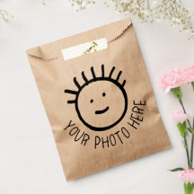 Maßgeschneidertes Foto 50 x KRAFT FAVOR BAGS Blank