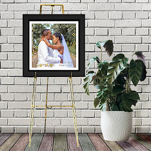 Maßgeschneidertes Foto für Hochzeiten an der Blume Foliendrucke