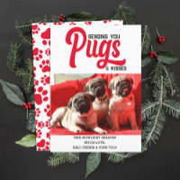 Maßgeschneidertes Foto für Mops Dog Weihnachtsbild