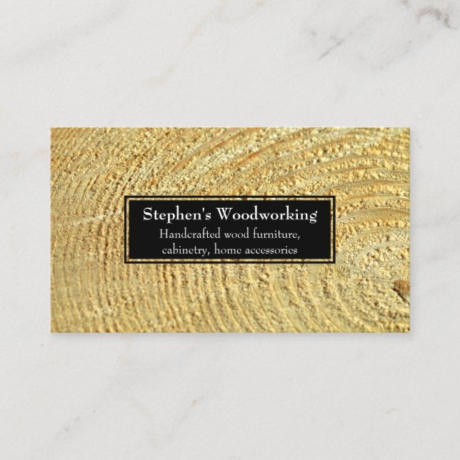 Maßgeschneidertes Foto Moderne Carpentry Konstrukt Visitenkarte (Vorderseite)