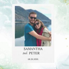 Maßgeschneidertes Foto Moderne Entspannte Hochzeit Einladung