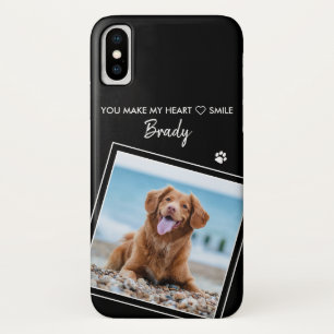 Maßgeschneidertes Foto Moderner Schwarzer Haustie Case-Mate iPhone Hülle