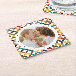 Maßgeschneidertes Foto Modernes, Personalisiertes  Rechteckiger Pappuntersetzer