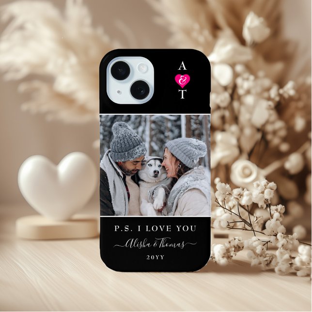 Maßgeschneidertes Foto und Monogramm Hochzeit/Verl Case-Mate iPhone Hülle (Von Creator hochgeladen)
