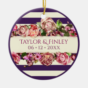 Maßgeschneidertes Foto Vintag Moderne, blumengestr Keramik Ornament