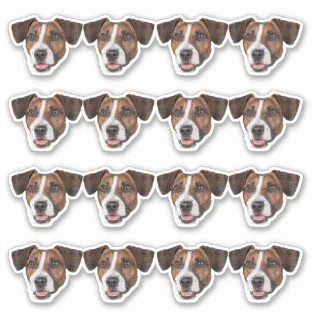 Maßgeschneidertes Foto Wasserfeste Vinyl Stickers Aufkleber (Vorderseite)