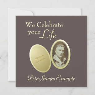 Maßgeschneidertes Foto: Wecken / (Lebende) Beerdig Einladung