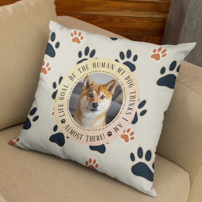 Maßgeschneidertes Funny Dog Lover Geschenk - Leben Kissen (Von Creator hochgeladen)