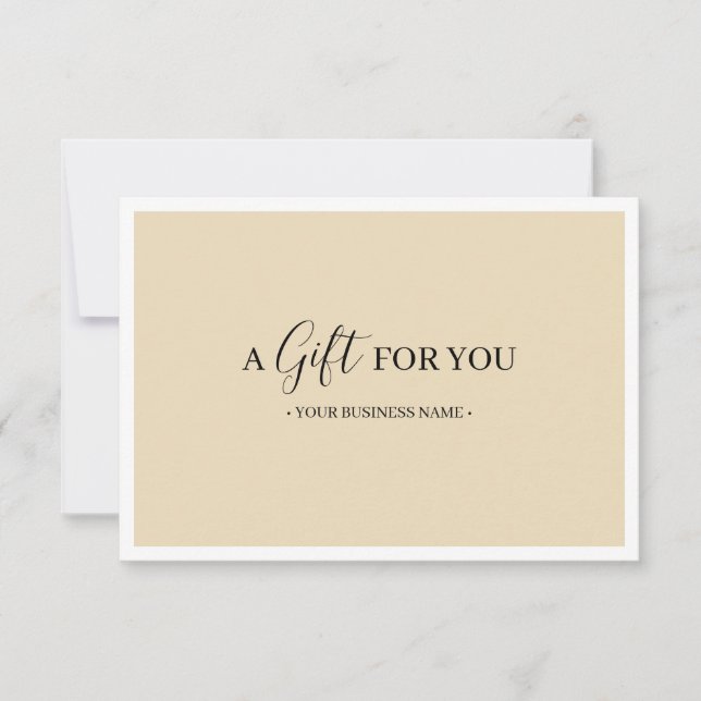 Maßgeschneidertes Geschenkgutachten für den weißen (Vorderseite)