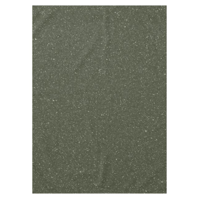Maßgeschneidertes, gesprenkeltes Moosgrün Tischdecke (Vorderseite)