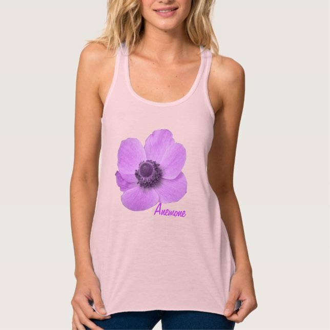 Maßgeschneidertes Girl Pink Anemone T Shirt (Vorderseite)