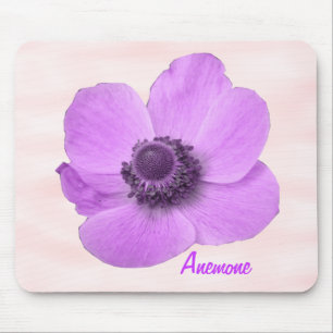 Maßgeschneidertes Girly Pink Anemone Mousepad