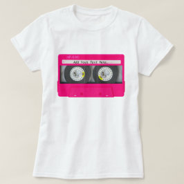 Maßgeschneidertes Girly-Pink-Kassettenband T-Shirt