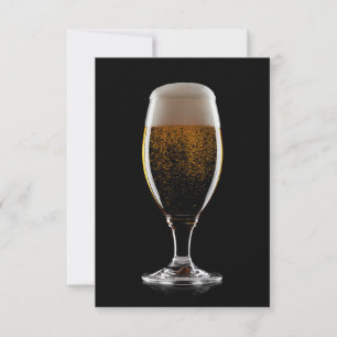 Maßgeschneidertes Glas Bier Einladung