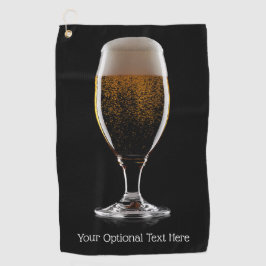 Maßgeschneidertes Glas Bier Golfhandtuch