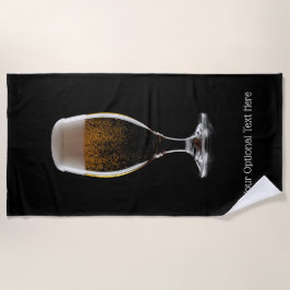 Maßgeschneidertes Glas Bier Strandtuch