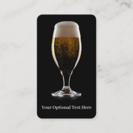 Maßgeschneidertes Glas Bier Visitenkarte