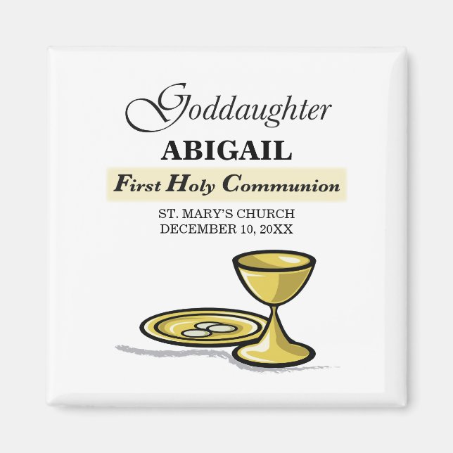 Maßgeschneidertes, Godtochter First Communityskhal Magnet (Vorne)