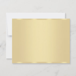 Maßgeschneidertes Gold Look Blank Template Moderne Mitteilungskarte